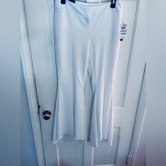 INC Bright White Super Flare Tulip Pants NWT - Picture 5 of 15